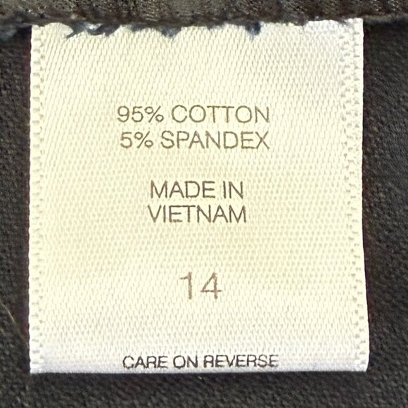 New York & Co Stretch Cotton Straight Leg Pants Women 14 Black - Picture 7 of 9